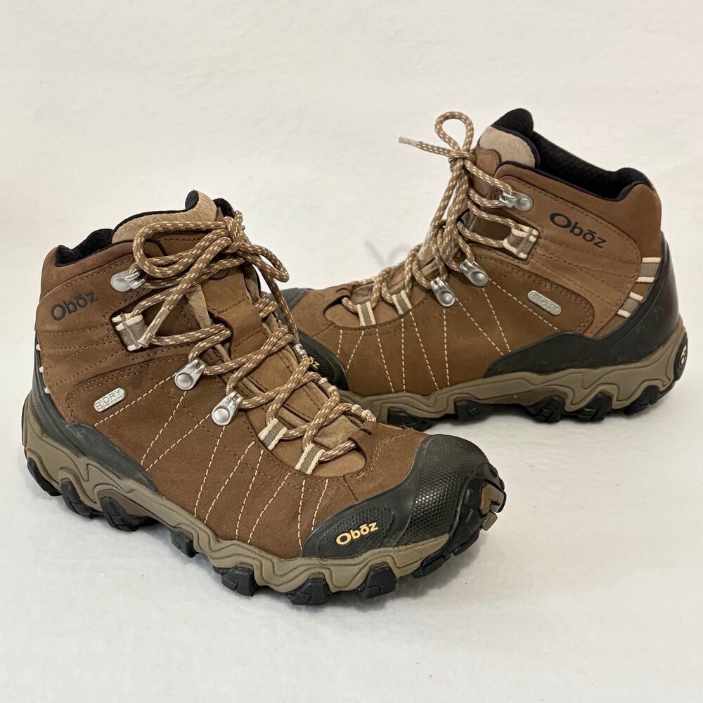 Oboz Hiking Boots Womens 7.5 Brown Leather Lace Up